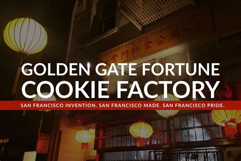 Golden Gate Fortune Cookie Factory | Fortune cookie factory, Golden gate fortune cookie factory ...