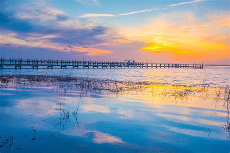Sunset Over Chincoteague Bay Ii Photograph By Steven Ainsworth Fine