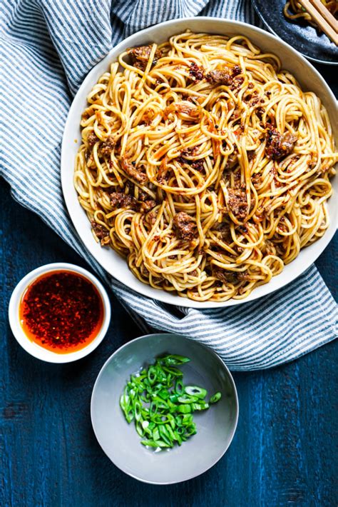 Spicy Pork Noodles With Scallions Cooking Curries