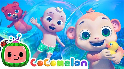 Swimming Song Cocomelon Animal Time Animals For Kids Youtube