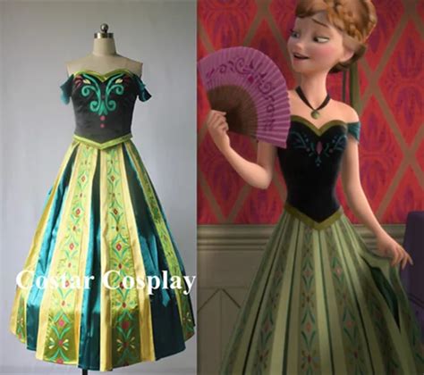 Gorgeous Anna Coronation Dress Custom Made Frozen Costume Princess Dress Cosplay Costume