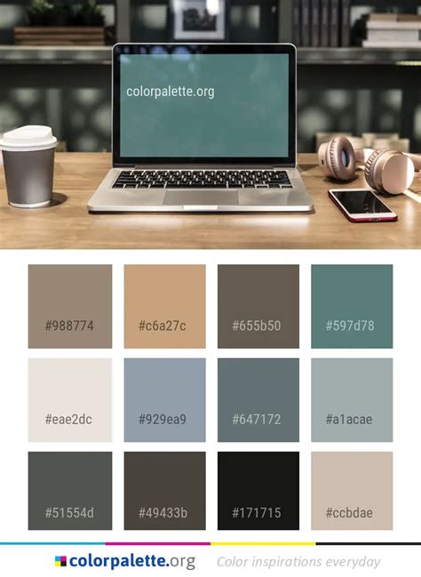 Laptop Product Technology Color Palette