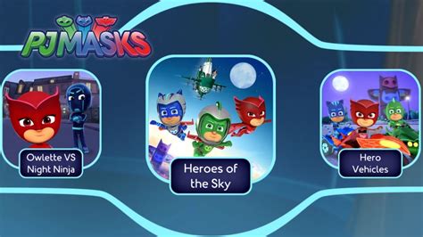 Pj Masks Hero Academy 🎅 Update Heroes Of The Sky New Levels Youtube
