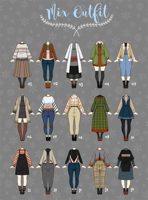 Open 215 Casual Outfit Adopts 05 By Rosariy On Deviantart Fashion