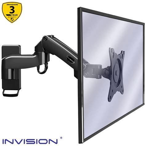 invision mx250 monitor wall mount bracket for pc tv monitors 17 27” vesa 75 100 ebay