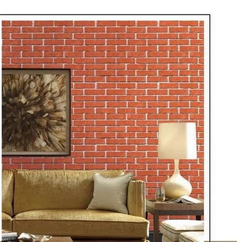 Brick Wallpaper Living Room Design Baci Living Room