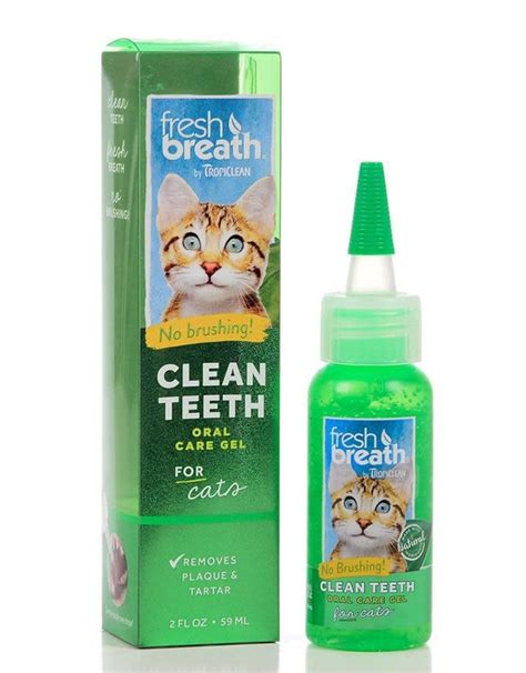 TROPICLEAN FRESH BREATH CLEAN TEETH ORAL CARE GEL FOR CATS OZ Rosie Bunny Bean Urban Pet