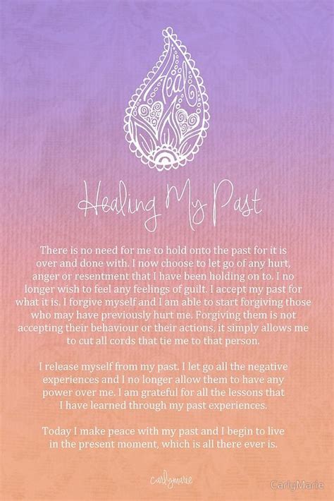 Affirmation Healing My Past Mind Body Spirit Mind Body Soul Namaste