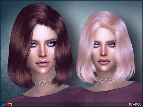 The 'short hair with bangs' mod was created by kjlck. The Sims Resource: Tempus Hai by Anto | Wavy bob ...