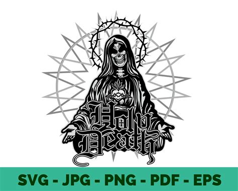 Santa Muerte Svg Holy Death Svg Santisima Muerte Svg Niña - Etsy Canada