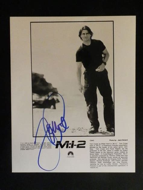 Mission Impossible Tom Cruise Autograph Photogrph Bandw Catawiki