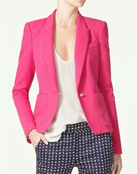Hot Pink Blazer Pink Blazer Outfits Hot Pink Blazers Pink Blazer