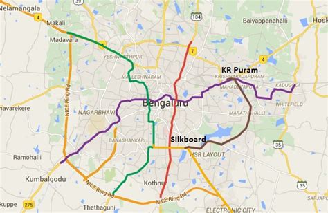 Bangalore Metro Map Phase 3 United States Map