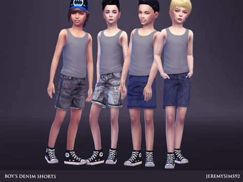 Boys Denim Shorts By Jeremy Sims92 At Tsr Sims 4 Updates