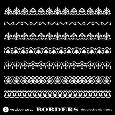 Decorative Ornamental Borders Eps Free Vector Download