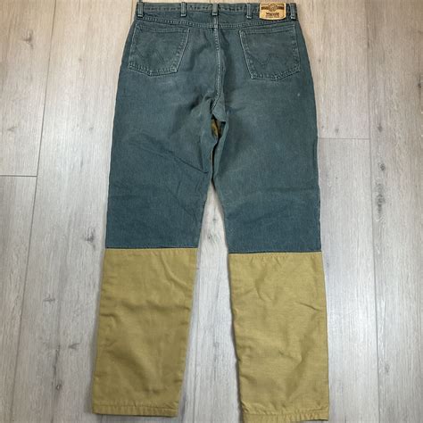 Wrangler Brush Pants Mens 38x34 Rugged Wear Briar Guard Work Jeans Made