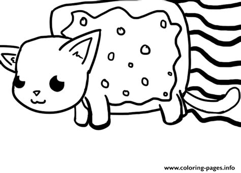 Printable Nyan Cat Coloring Pages Lets Coloring The World