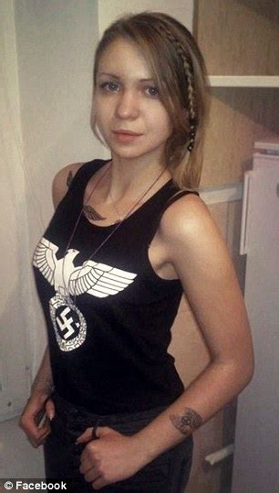 Ukraine Teen Vita Zaverukha Revealed As Neo Nazi Arrested For Killing Police Daily Mail Online