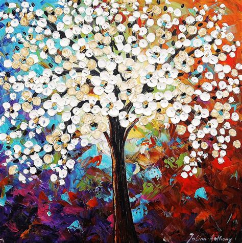 Abstract Tree Painting By Jolina Anthony Fine Art America