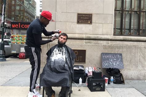 Barber S Mission Haircuts For The Homeless The Homeless Are People