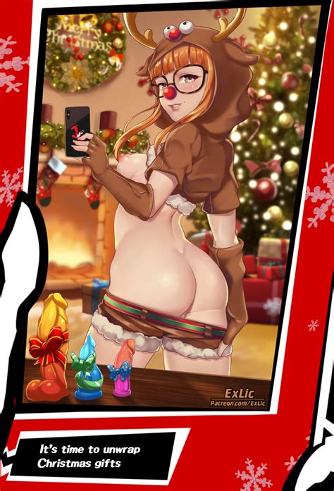 Rule 34 1girls Akira Kurusu Areolae Ass Big Ass Breasts Christmas