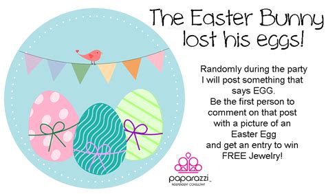 Easter Bunny Lost His Egg Paparazzi Jewelry Party Game Paparazzi