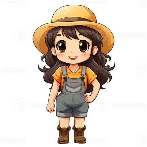 Cute Country Girl Clipart Illustration Ai Generative 27235510 Png