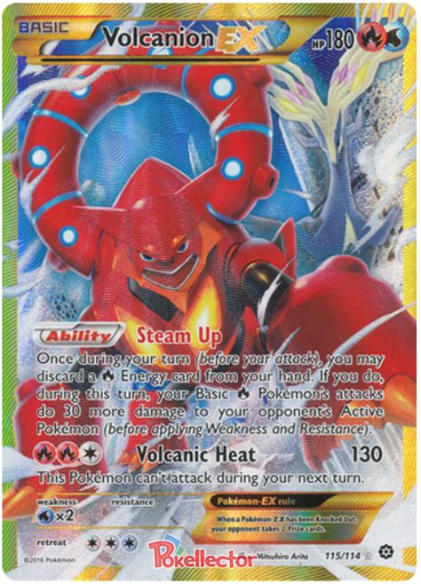 Volcanion Ex Pokemon Cards Rare Pokemon Cards Cool Pokemon Cards