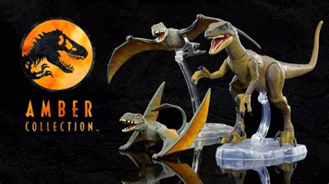 360° Showcase Jurassic World Amber Collection Dimorphodons