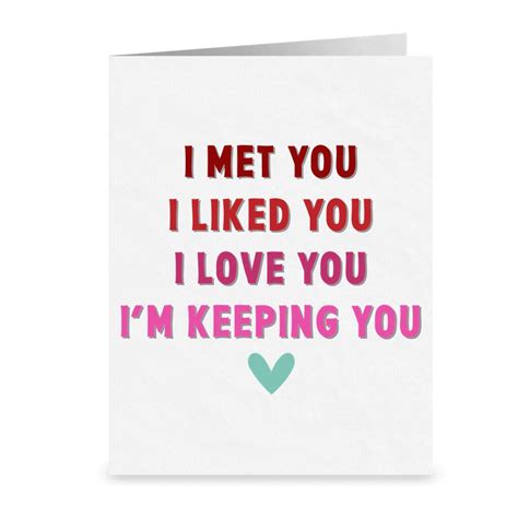 Cute Love Card Anniversary Card Love Greeting Cards Etsy