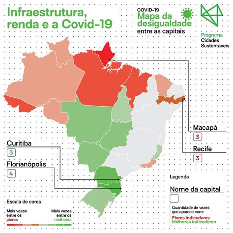 Mapa Da Desigualdade Entre As Capitais Brasileiras Covid Cidades Sustent Veis