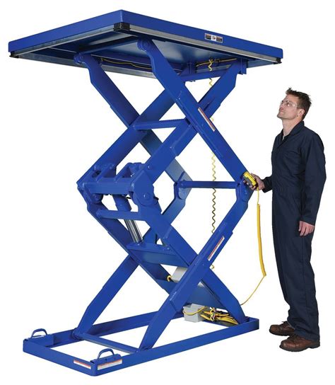 Double Scissor Lift Table Scissor Lift Vestil Manufacturing Co