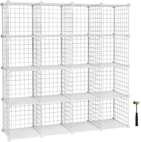 Metal Wire Cube Storage16 Cube Shelves Organizerstackable Storage