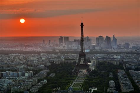 Sunset In Paris France Image Free Stock Photo Public Domain Photo