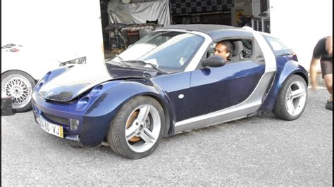 Honda d16a9 powered Smart Roadster - YouTube