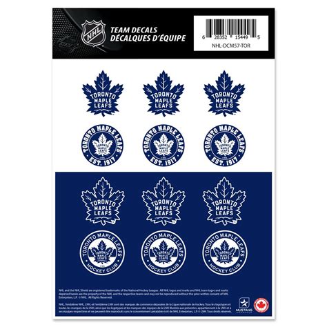 Toronto Maple Leafs 5 X 7 Team Mini Logos 12 Decal Sticker Set Nhl H