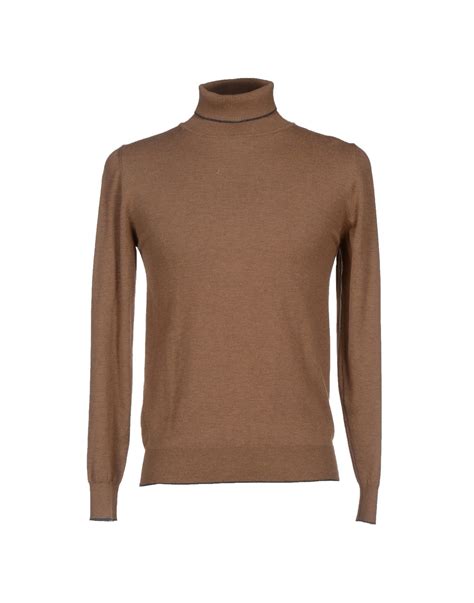 Lyst 39 Masq Turtleneck In Brown For Men