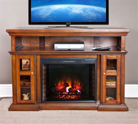 Top 10 best corner electric fireplace 2020 review. 60" Pasadena Burnished Walnut Electric Fireplace ...