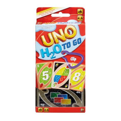 Mattel Games Uno H20 To Go Juego De Cartas Resistente Al Agua