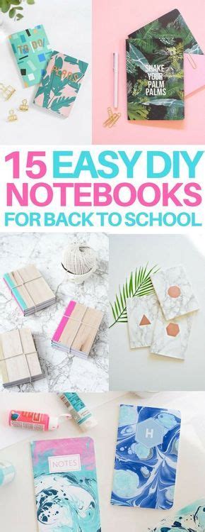 The Best Diy Notebook Ideas For School Or Work I Love Diy Back To