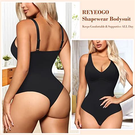 Reyeogo Full Body Shapewear Bodysuit For Women Tummy Control Waist Trainer Slimming Body Shaper