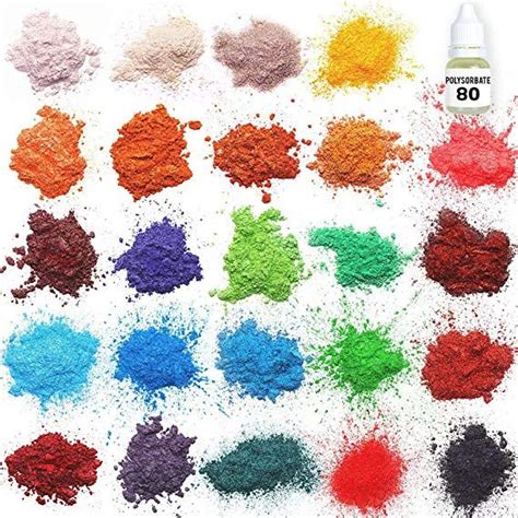Micas are fun and easy to work with for making soap because of its adaptability to different mediums, and the range go way beyond the rainbow and mixing colours creates even more unique and beautiful shades and brilliant colour effects. Mica powder - Soap Making Kit - Powdered Pigments Set ...