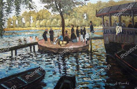 La Grenouillere Painting By Claude Monet Reproduction