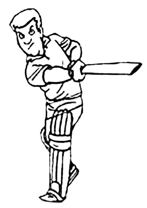 Printable Cricket Coloring Pages Sports Coloring Pages Activity