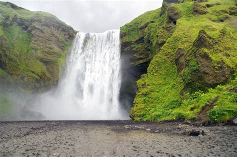 Skógafoss Waterfall 4k Ultra Hd Wallpaper And Background Image