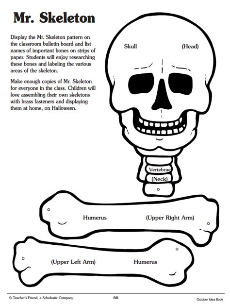 9 Printable Skeleton Crafts Printables 4 Mom