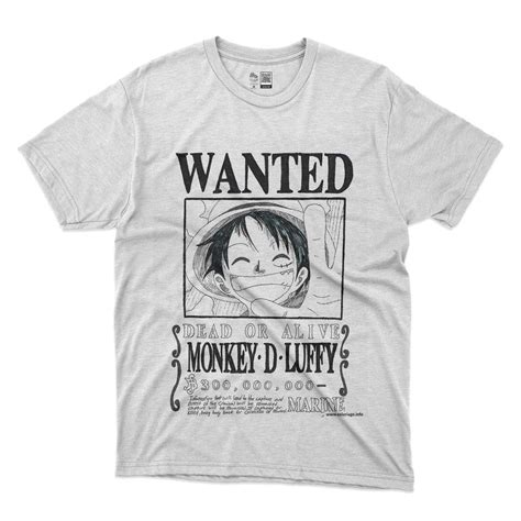 Camiseta One Piece Luffy Wanted Tu Tienda Shoka
