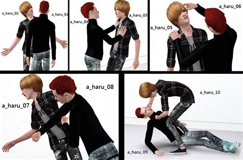 My Sims 3 Poses Poses No1 Fight Poses By Happyme77