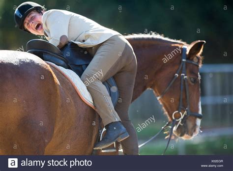 Rider Mounting Horse High Resolution Stock Photography And Images Alamy