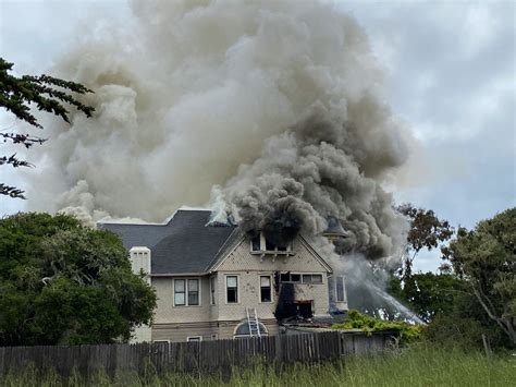 Massive Fire Burns Through A Famous California Mansion